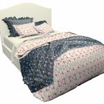 Mosaic Tile Blossom Strip Duvet Lighting Package