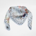 Wu Zetian 135 cm square scarf Merged with Signature Silk SCarf 14