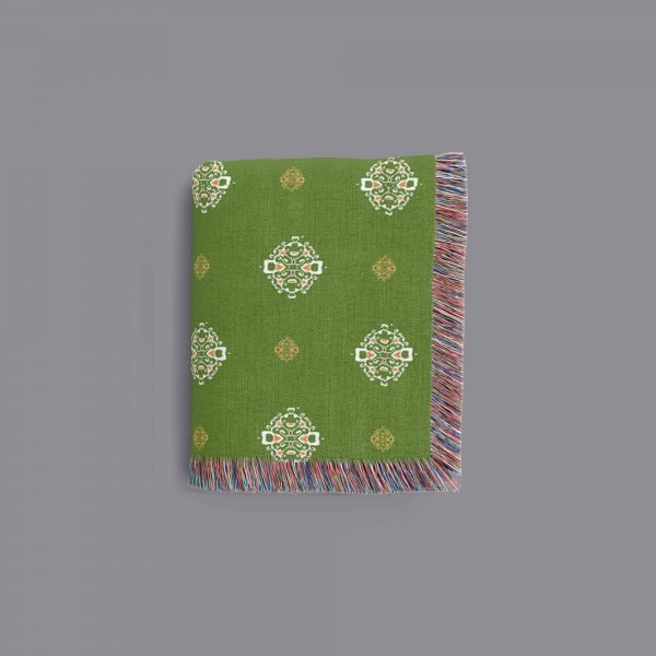Indian Buttons on green Folded 2