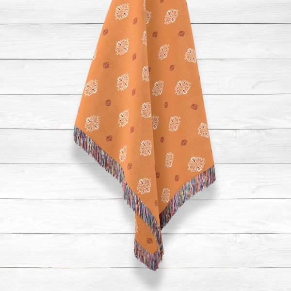 Indian Buttons on orange Hanging
