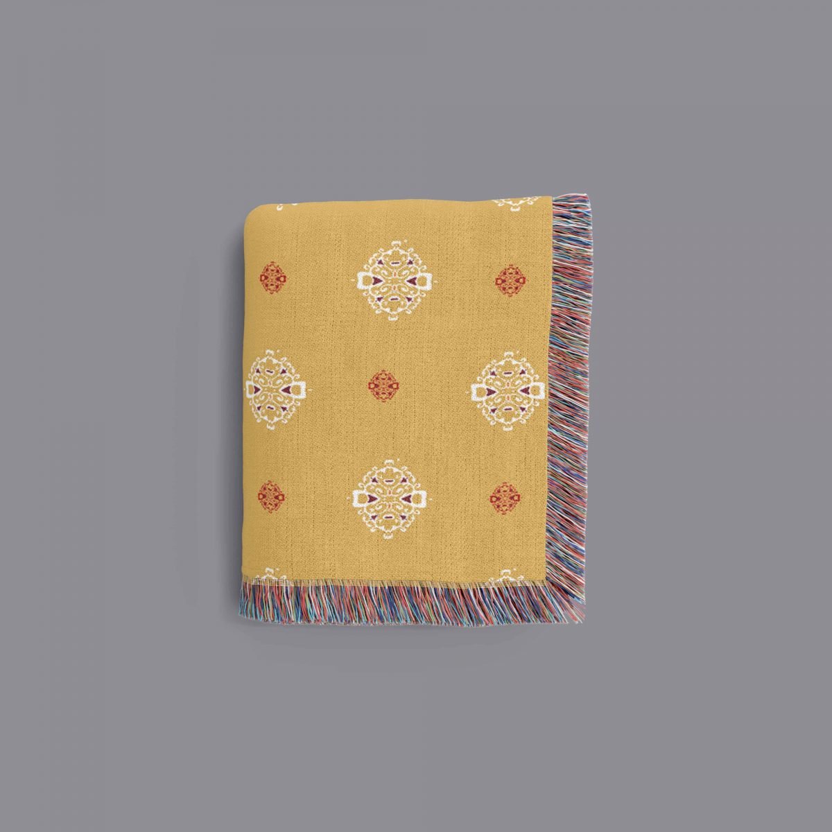 Indian Buttons on yellow Folded 2