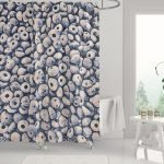 LivGrn Sea Shells Bundle Bath Curtain MOCKUP4