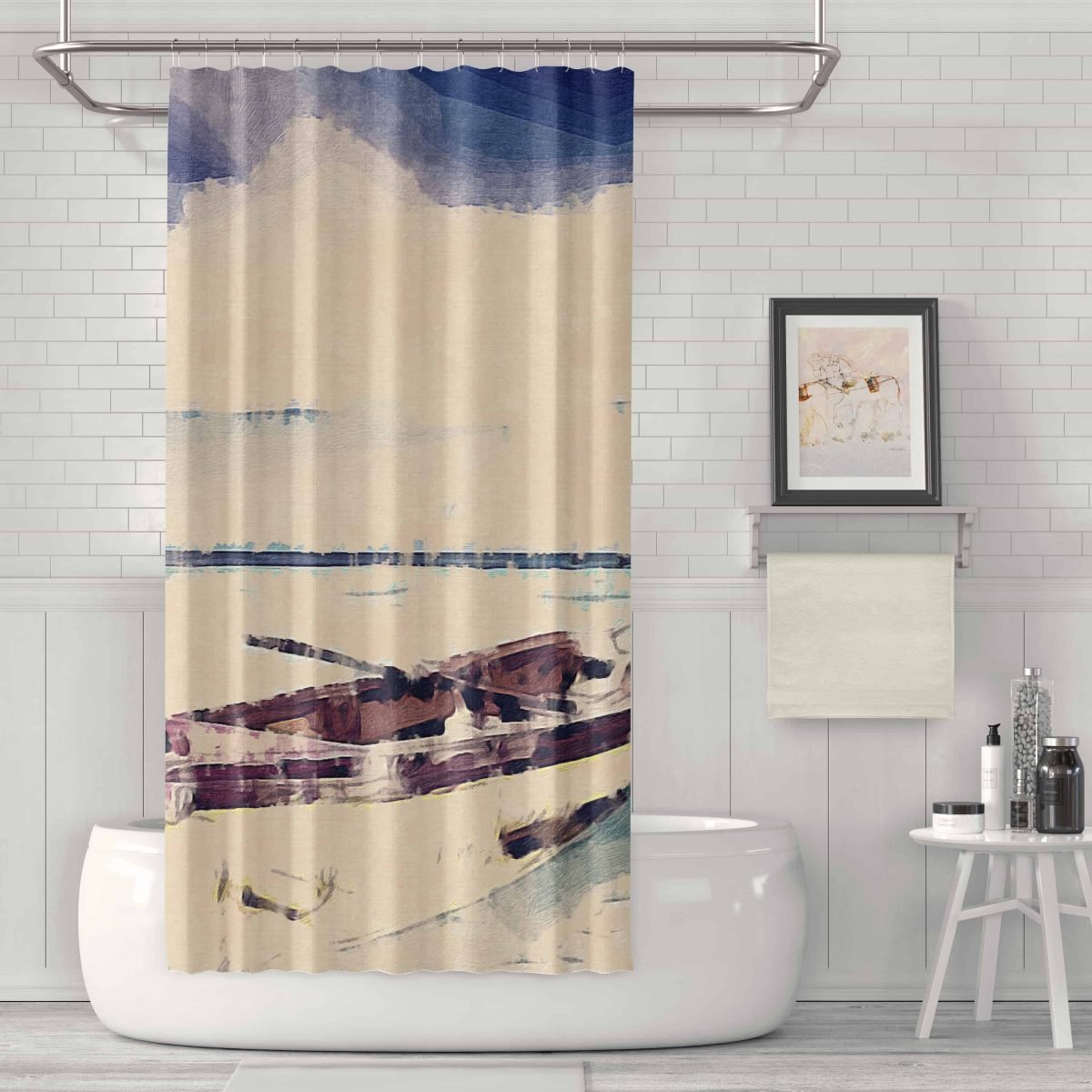 LivGrnLifeBoatBrownonPastel Bathroom Scene MOCKUP5