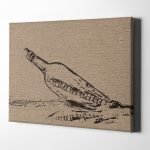 Message in a Bottle Rustic Horizontal 18x24 Perspective Main View