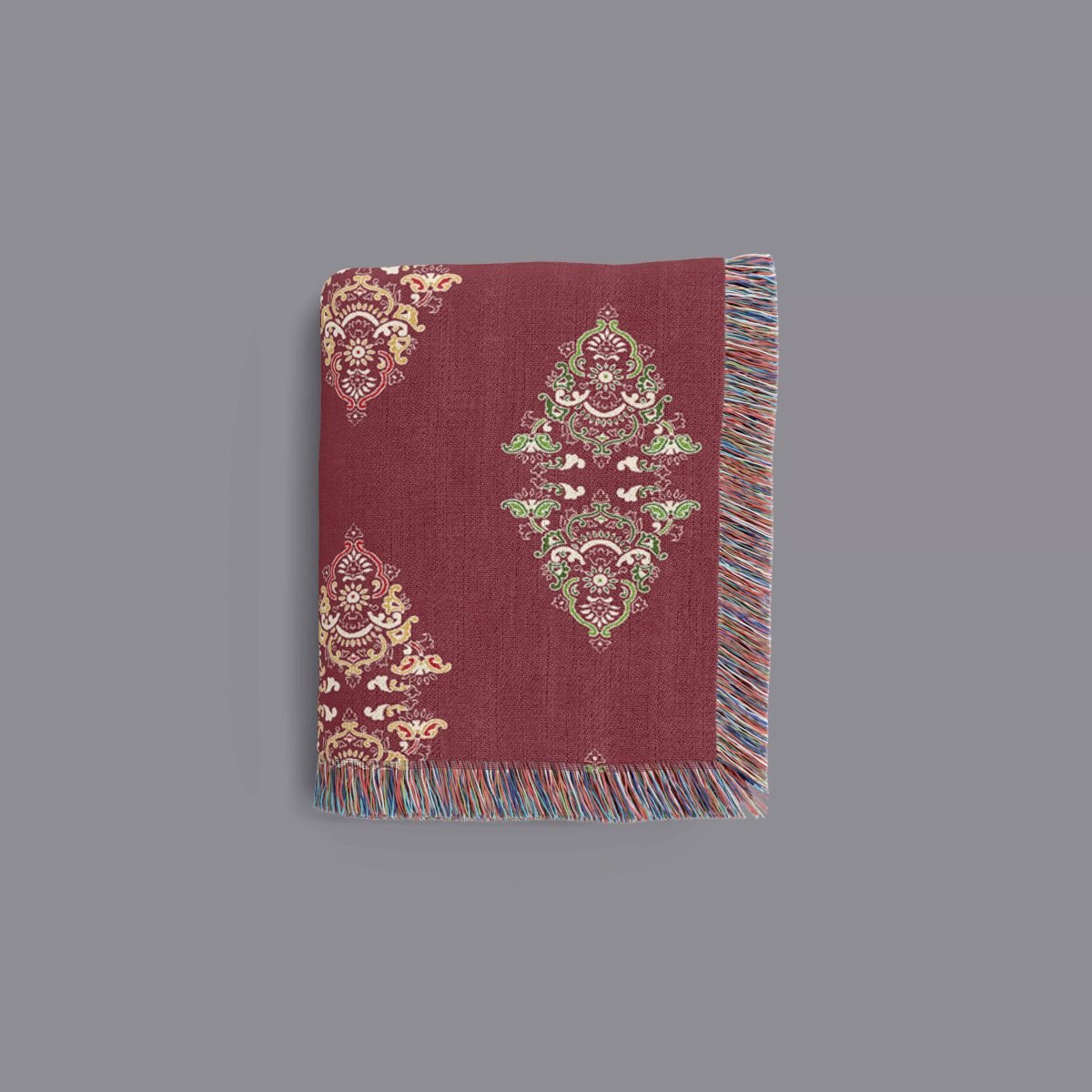 Paisley Red Folded 2