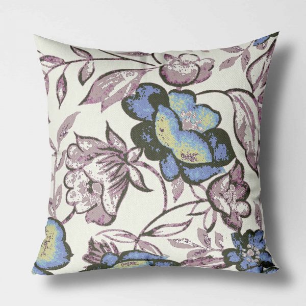Purple Orchids Open Wizard Outdoor Front View Canvas Pillow square