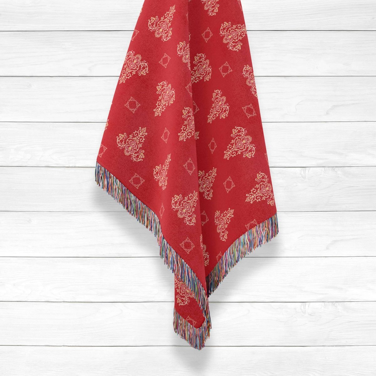 Quilt design 6 Red 01 Hanging