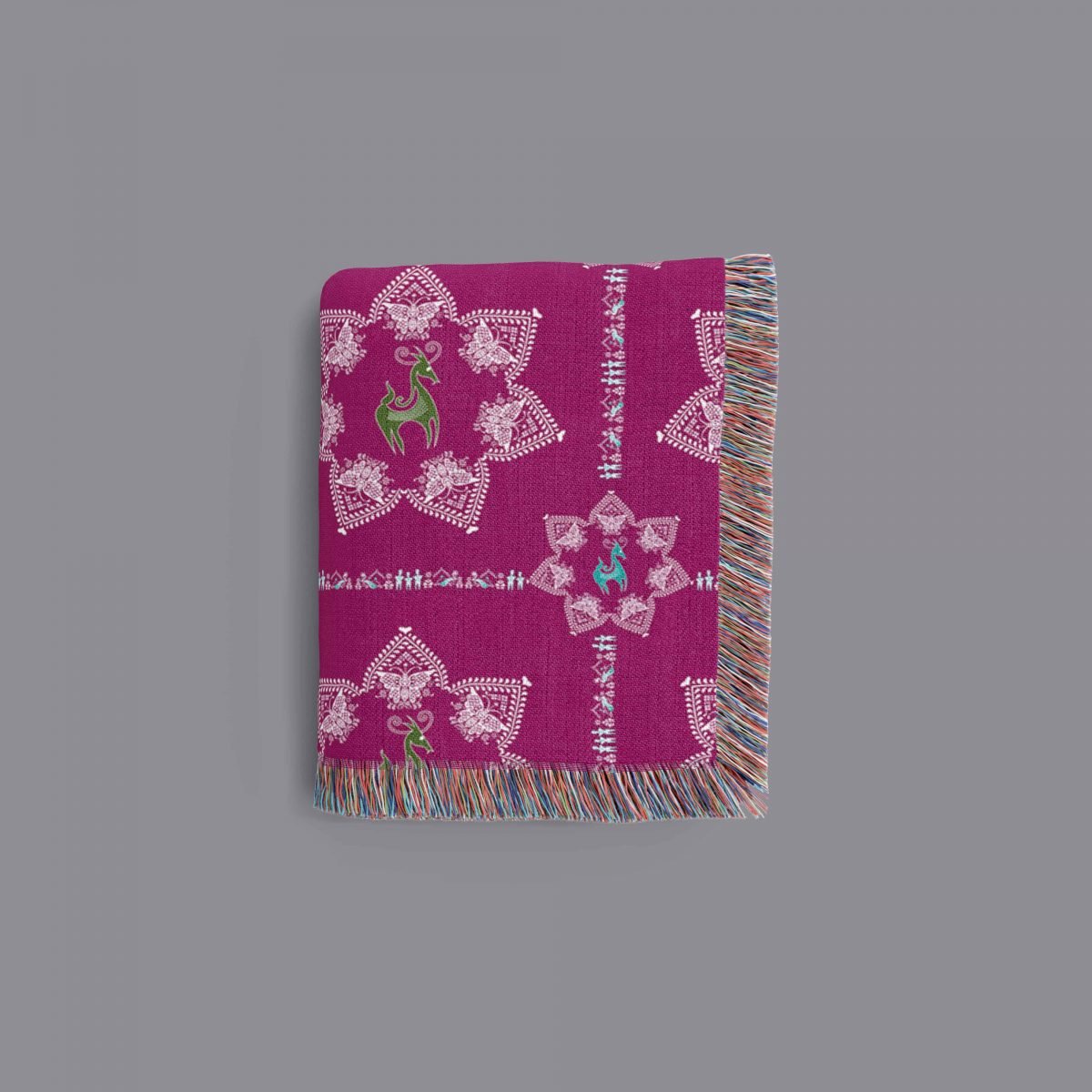 Quilt design 9 Magenta 01 Folded 2