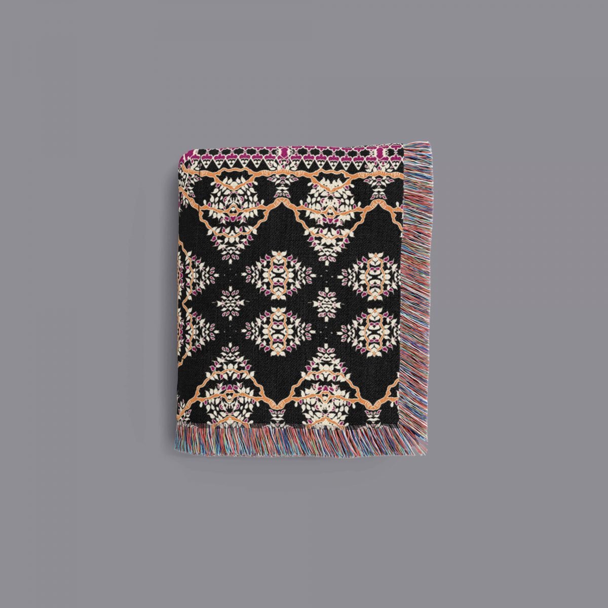 Regal Mughal Pink and black Folded 2