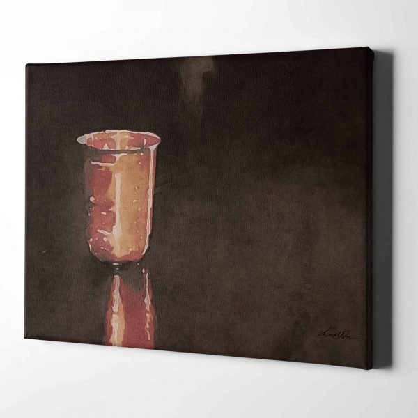 Rusted Drinking Cup Horizontal 18x24 Perspective Main View