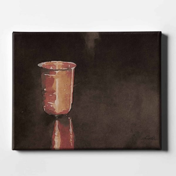 Rusted Drinking Cup Horizontal 18x24 Straight Main View