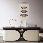 Rustic Butterflies 24 x 36 Luxury Office White