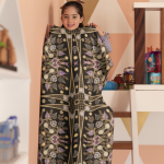blanket mockup featuring a playful girl in her room 24691 15