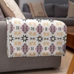 mockup of a throw blanket in a living room setting 24697 31
