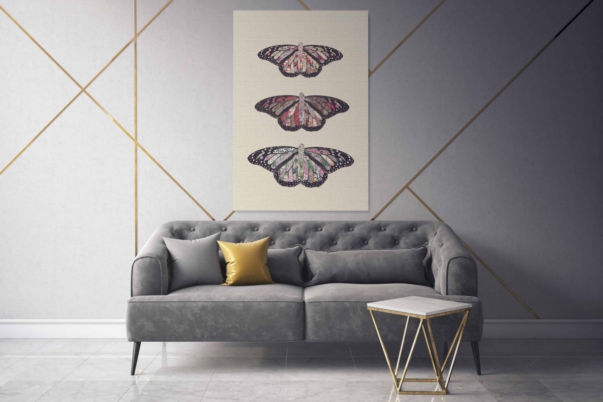 Rustic Butterfly with Art Deco