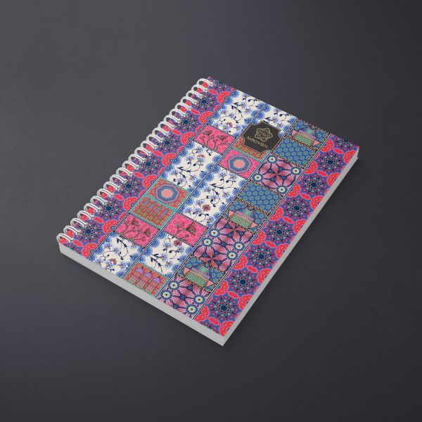 Multicolor Panel Notebook Angle