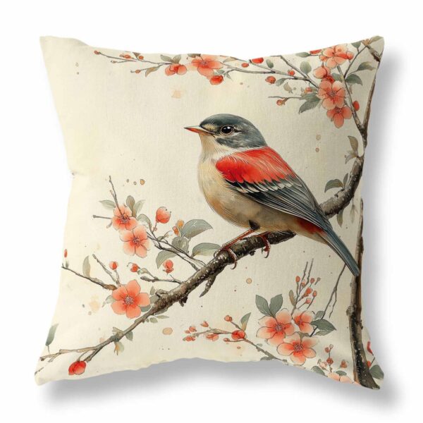 Serenity on the Branch Throw Pillow