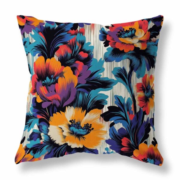 Painterly Hues Throw Pillow